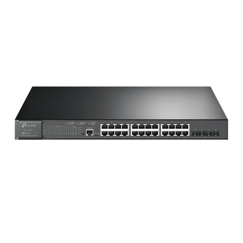 TP-LINK SWITCH TL-SG3428XMP GESTIONABLE JETSTREAM L2+ DE 24 PUERTOS GIGABIT POE+ CON 4 RANURAS SFP 10 GE SFP+