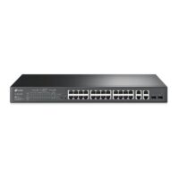 TP-LINK SWITCH TL-SL2428P SEMIGESTIONABLE JETSTREAM DE 24 PUERTOS POE+  10/100 Y 2 PUERTOS GIGA + 2 PUERTOS COMBO GIGABIT