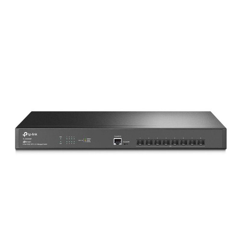 TP-LINK SWITCH TL-SX3008F GESTIONABLE L2+ SX3008F 8P10GBPS SFP L2 DOBLE FUENTE REDUNDANTE