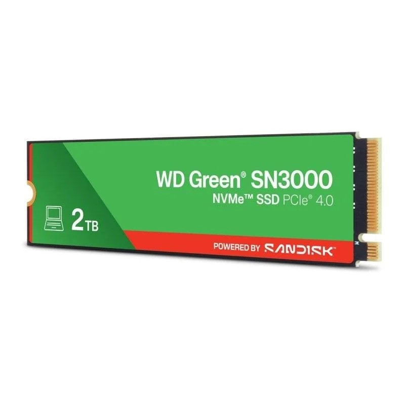 Disco Duro Ssd Western Digital Green Sn3000 2tb Nvme M2 2280 Pcie Gen4 - Imagen 2