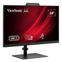 MONITOR VIEWSONIC 24 IPS 120HZ MULTIM ERGONOMICO WEBCAM HDMI DP USB 5YR GAR