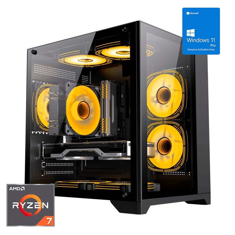 ORDENADOR GAMING INFINITY MINI RGB R7 7700X/16G DDR5/SSD1TB NVME/WIFI+BT/REF.LIQ/800W/W11PRO