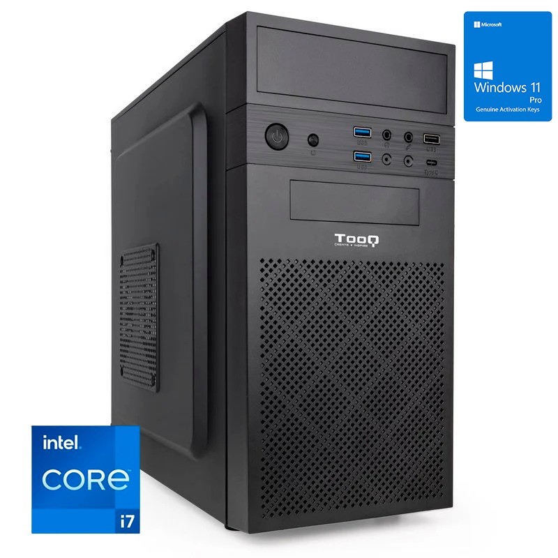 ORDENADOR M-ATX I7 12700/16GB DDR5/SSD1TB/HDMI+VGA/WIFI+BT/750W/3Y/W11PRO