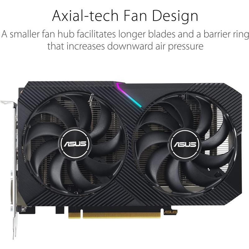 Tarjeta De Video Asus Dual Nvidia Rtx 3050 8gb V2 Oc Gdrr6 Pcie - Imagen 2