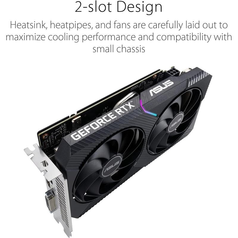 Tarjeta De Video Asus Dual Nvidia Rtx 3050 8gb V2 Oc Gdrr6 Pcie - Imagen 3