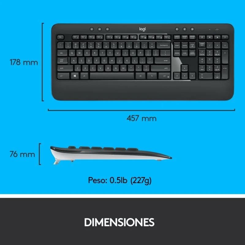 Teclado + Raton Logitech Mk540 Wireless Black - Imagen 4