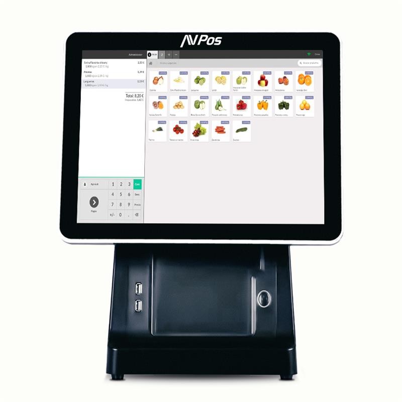Tpv Avpos K6000 15 I5/8gb/ssd128gb/wifi+bt/w11p Impresora + 2 Pantalla - Imagen 2
