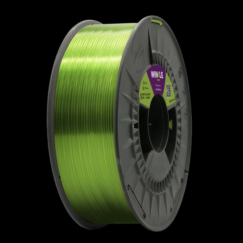 WINKLE FILAMENTO VERDE LIMA KRYSTAL PETG 1.75MM 1 KG