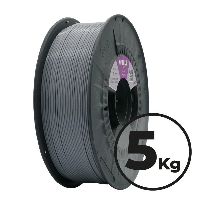 WINKLE FILAMENTO GRIS CENIZA PLA-HD 1.75MM 5 KG