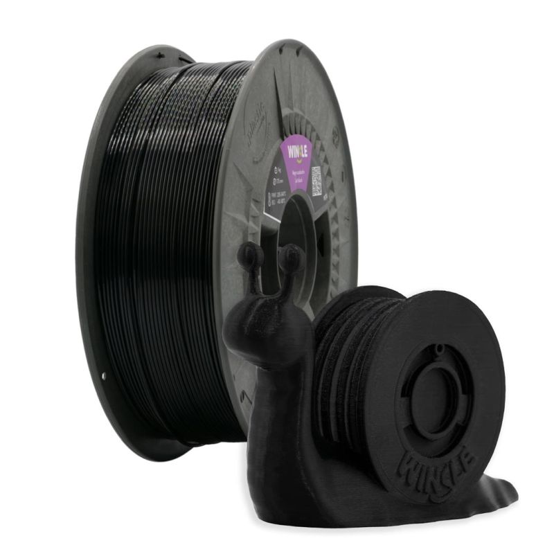 WINKLE FILAMENTO NEGRO AZABACHE PETG 1.75MM 1 KG