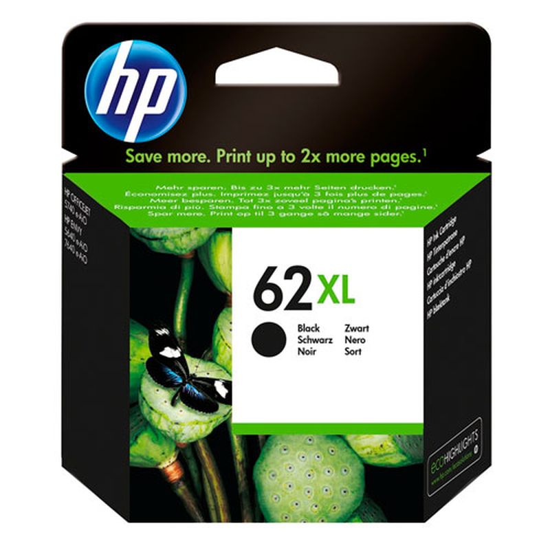 HP CARTUCHO C2P05AE NEGRO Nº 62XL