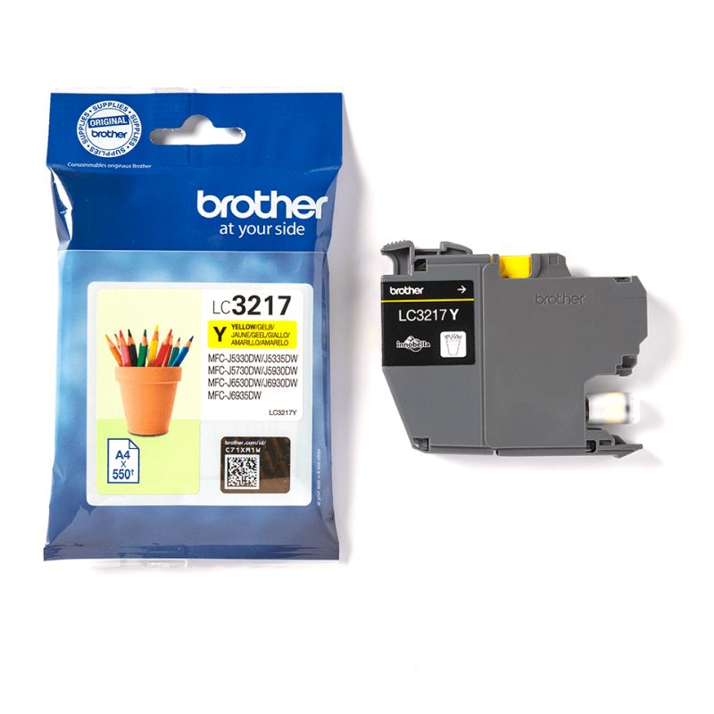 BROTHER CARTUCHO TINTA LC-3217Y AMARILLO
