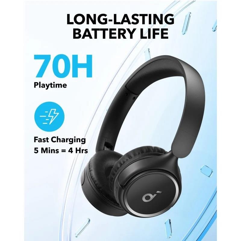 Auriculares Anker Soundcore H30i Wireless Bluetooth Usb-c Black - Imagen 5