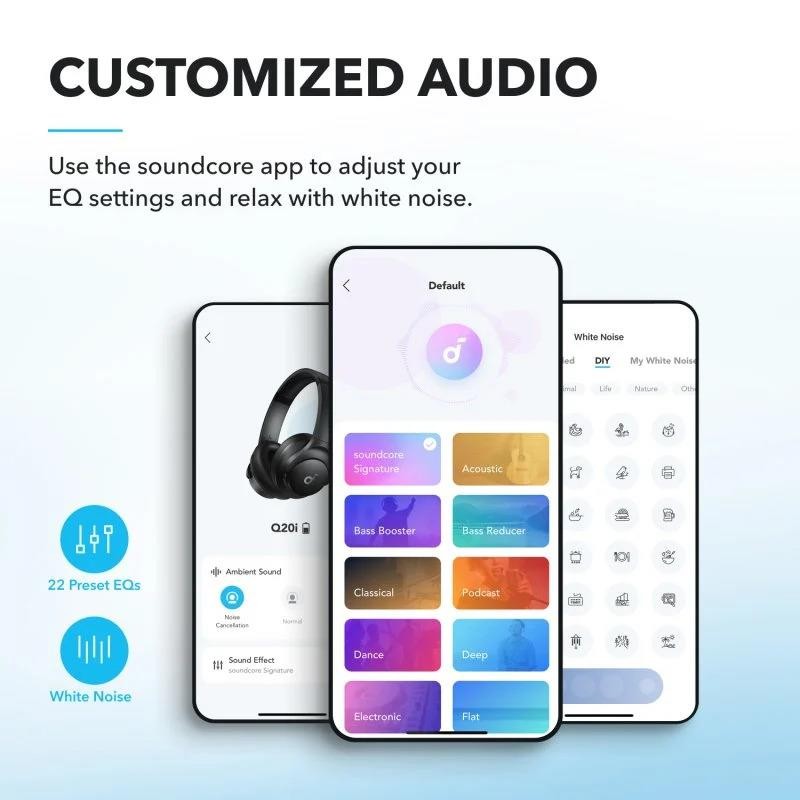 Auriculares Anker Soundcore Q20i Wireless Bluetooth Usb-c Black - Imagen 5