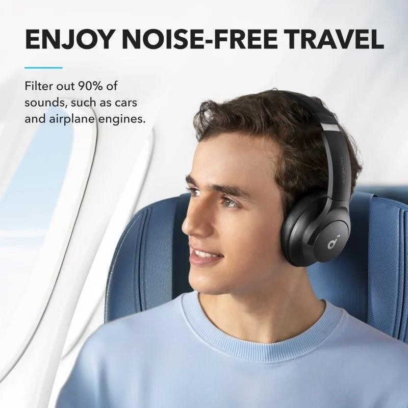 Auriculares Anker Soundcore Q20i Wireless Bluetooth Usb-c Black - Imagen 6