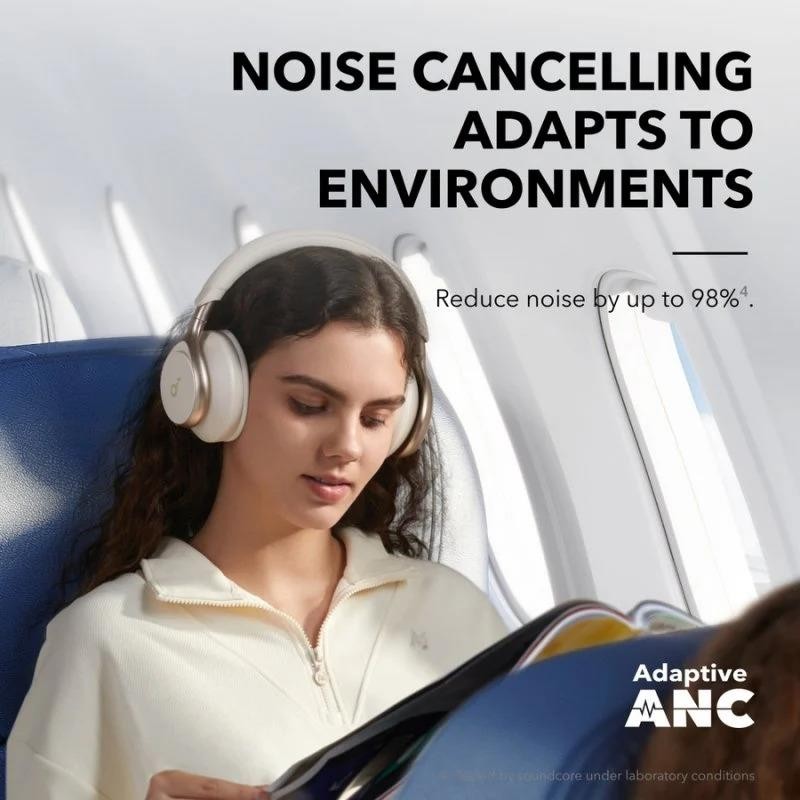 Auriculares Anker Soundcore Space One Wireless Bluetooth Usb-c White - Imagen 4