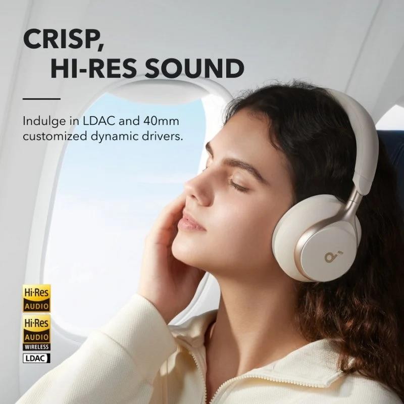 Auriculares Anker Soundcore Space One Wireless Bluetooth Usb-c White - Imagen 6