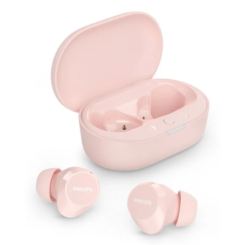 AURICULARES + MICROFONO PHILIPS TAT1209PK WIRELESS 6H ROSE