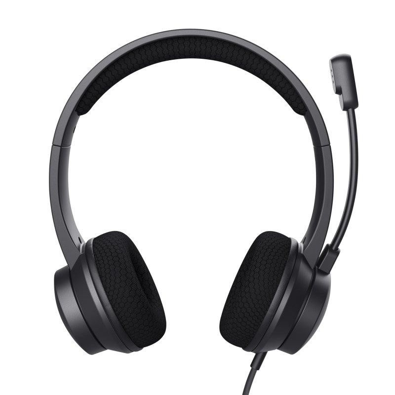 Auriculares + Microfono Trust Hs-260 Headset Enc Usb-a/usb-c Black - Imagen 4