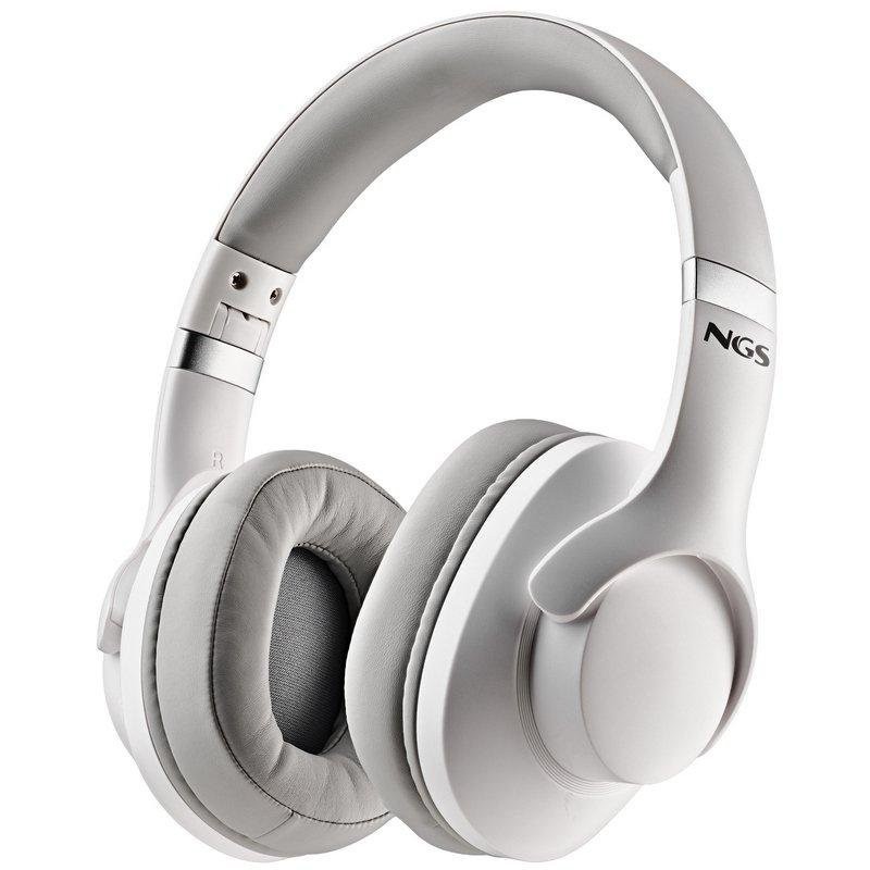 AURICULARES NGS ARTICA STORM WIRELESS BLUETOOTH MICROFONO DIADEMA WHITE
