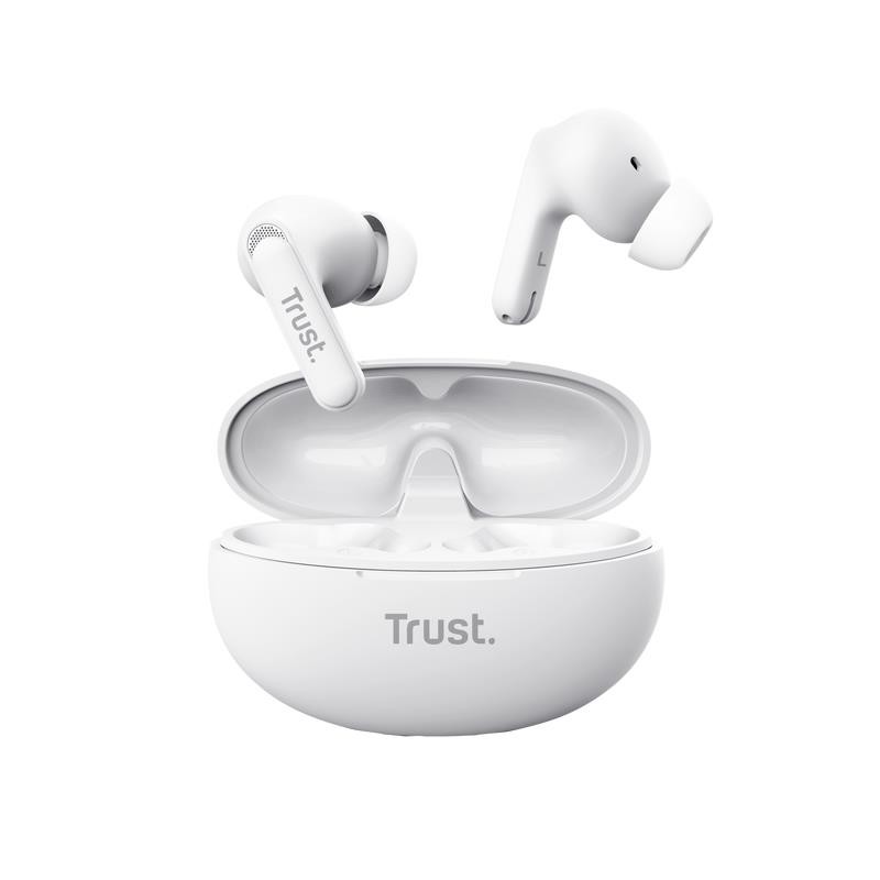 Auriculares Trust Yavi Earbuds Enc Bluetooth Wireless White - Imagen 4