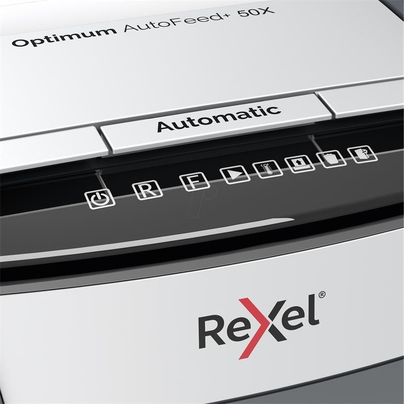 Destructora Rexel Optimum Autofeed+ 50x Automatica Confeti - Imagen 3