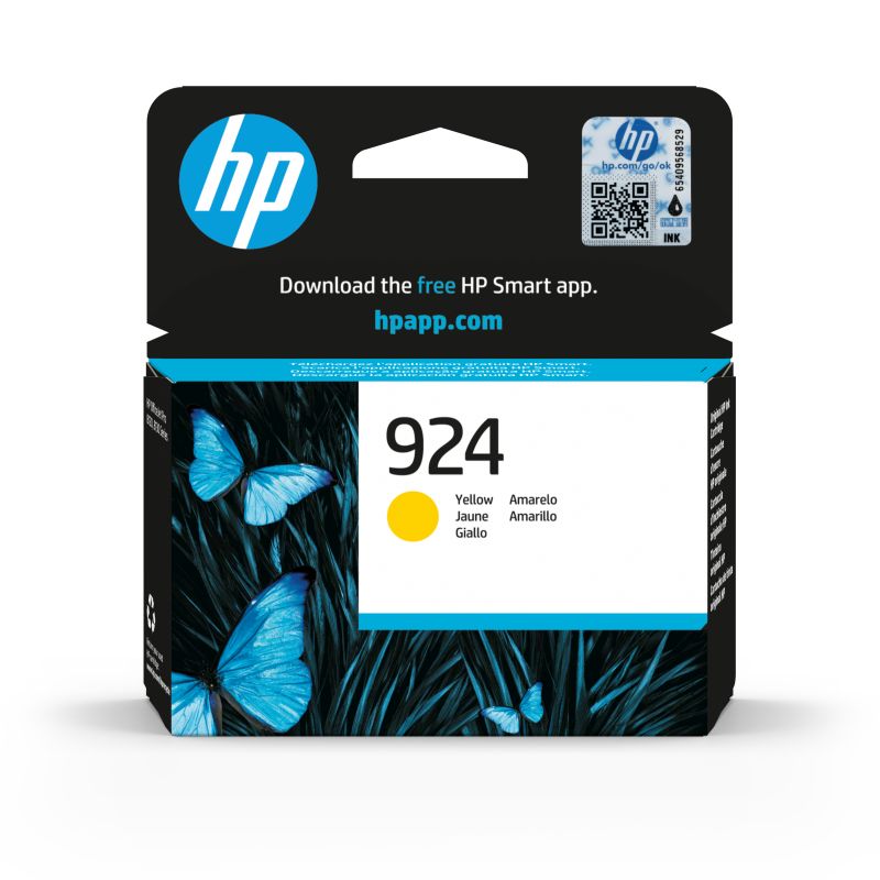 HP CARTUCHO 4K0U5NE AMARILLO  Nº 924