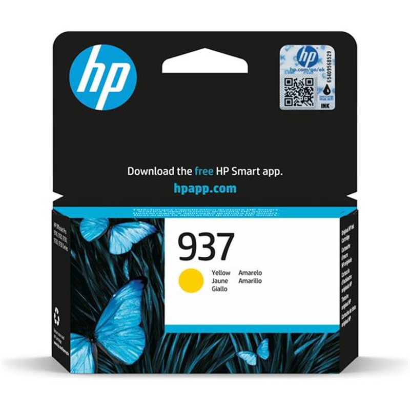 HP CARTUCHO 4S6W4NE AMARILLO Nº 937