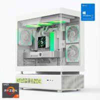 ORDENADOR GAMING N90 WHITE RGB R7 9800X3D/32GB DDR5/SSD2TB NVME/WIFI/R.LIQ/1050W/W11PRO
