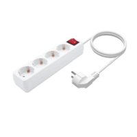 REGLETA AISENS 4 SCHUKOS PROTECCION INTERRUPTOR 1