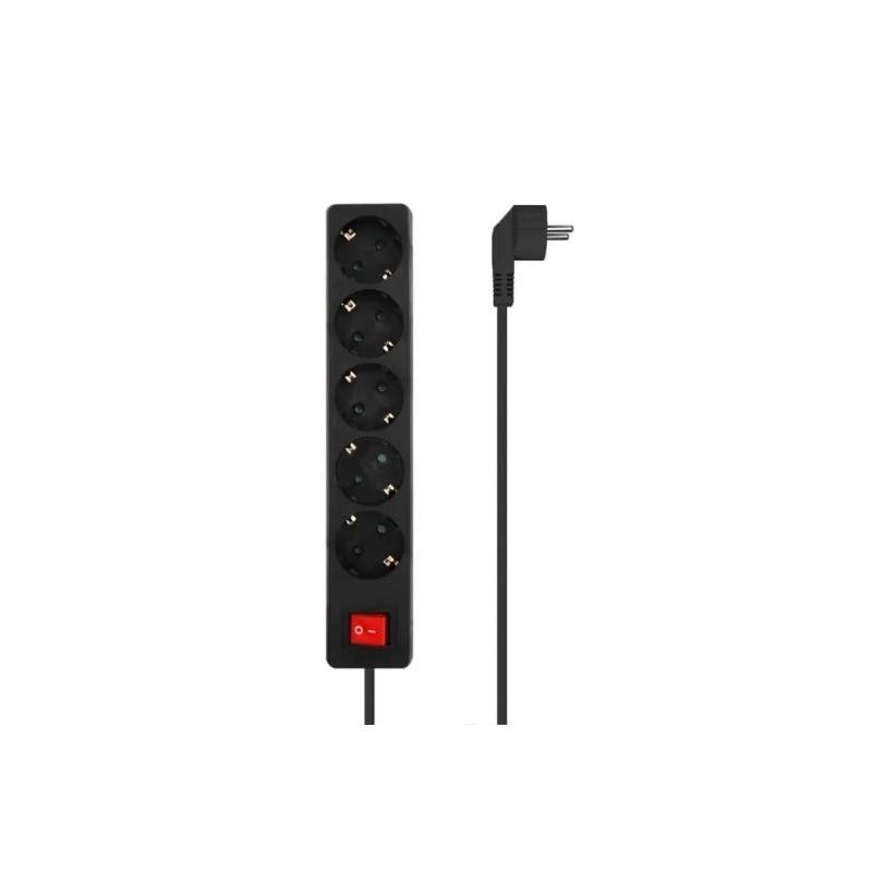 REGLETA AISENS 5 SCHUKOS PROTECCION INTERRUPTOR 1