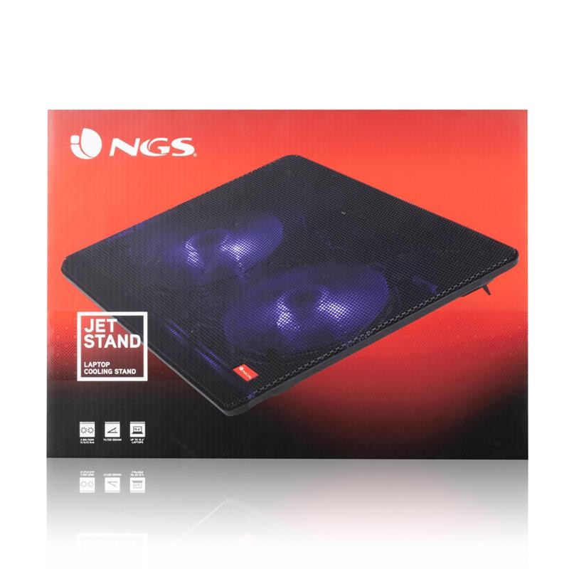 Soporte + Ventilador Notebook Ngs Jetstand Black - Imagen 4
