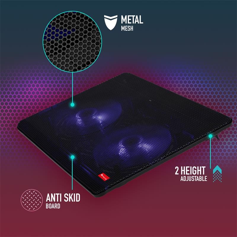 Soporte + Ventilador Notebook Ngs Jetstand Black - Imagen 9