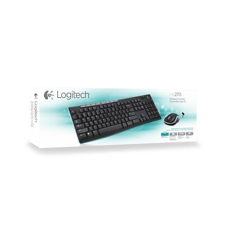 Teclado + Raton Logitech Mk270 Wireless Black - Imagen 3